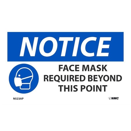 Nmc NOTICE, FACE MASK REQUIRED,  N523AP